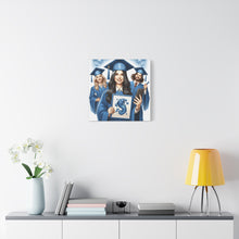 Load image into Gallery viewer, Graduation Canvas Print, Custom Artwork for Grads, Wall Art, Graduation Gift, Decor for Students, Personalized Keepsake
