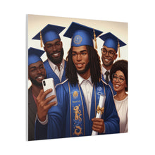 Load image into Gallery viewer, Graduation Canvas Print, Family Celebration Wall Art, Gift for Grads, Personalized Decor, Graduation Ceremony Keepsake

