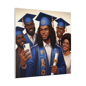 Graduation Canvas Print, Family Celebration Wall Art, Gift for Grads, Personalized Decor, Graduation Ceremony Keepsake