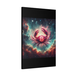 Galactic Crab Canvas Art Print, Home Decor, Zodiac Wall Art, Astrology Gift, Cosmic Crab Decor