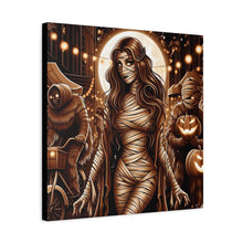 Load image into Gallery viewer, Canvas Wall Art: Halloween Virgo Astrology Mummy
