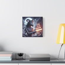 Load image into Gallery viewer, Canvas Print - Halloween Capricorn Astrology Mummy
