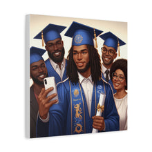 Load image into Gallery viewer, Graduation Canvas Print, Family Celebration Wall Art, Gift for Grads, Personalized Decor, Graduation Ceremony Keepsake
