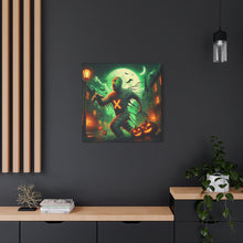 Load image into Gallery viewer, Spooky Halloween Wall Art Canvas, Mummy Decor for Fall, Halloween Party Decoration, Frightening Home Decor, Unique Gift Idea
