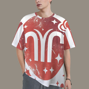 Aries Round Neck Loose T-Shirt