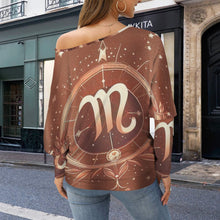 Load image into Gallery viewer, Design 934479721 Virgo Casual Long Batwing Sleeve Off Shoulder Sweater
