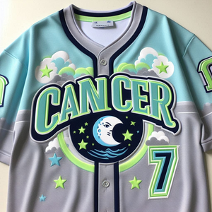 Team Cancer Baseball Jersey