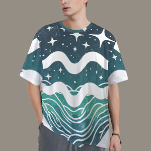 Aquarius Round Neck Loose T-Shirt