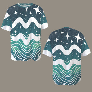 Aquarius Round Neck Loose T-Shirt