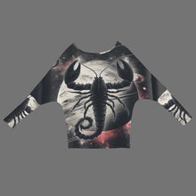 Load image into Gallery viewer, Designer (38) Scorpio Casual Long Batwing Sleeve Off Shoulder Sweater
