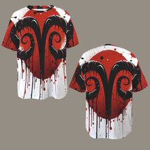 Load image into Gallery viewer, Aries Round Neck Loose T-Shirt (Inky Splatter) 4
