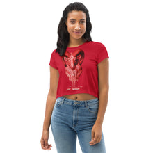 Load image into Gallery viewer, Aries (G2) All-Over Print Crop Tee
