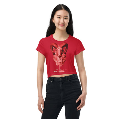 Aries (G2) All-Over Print Crop Tee