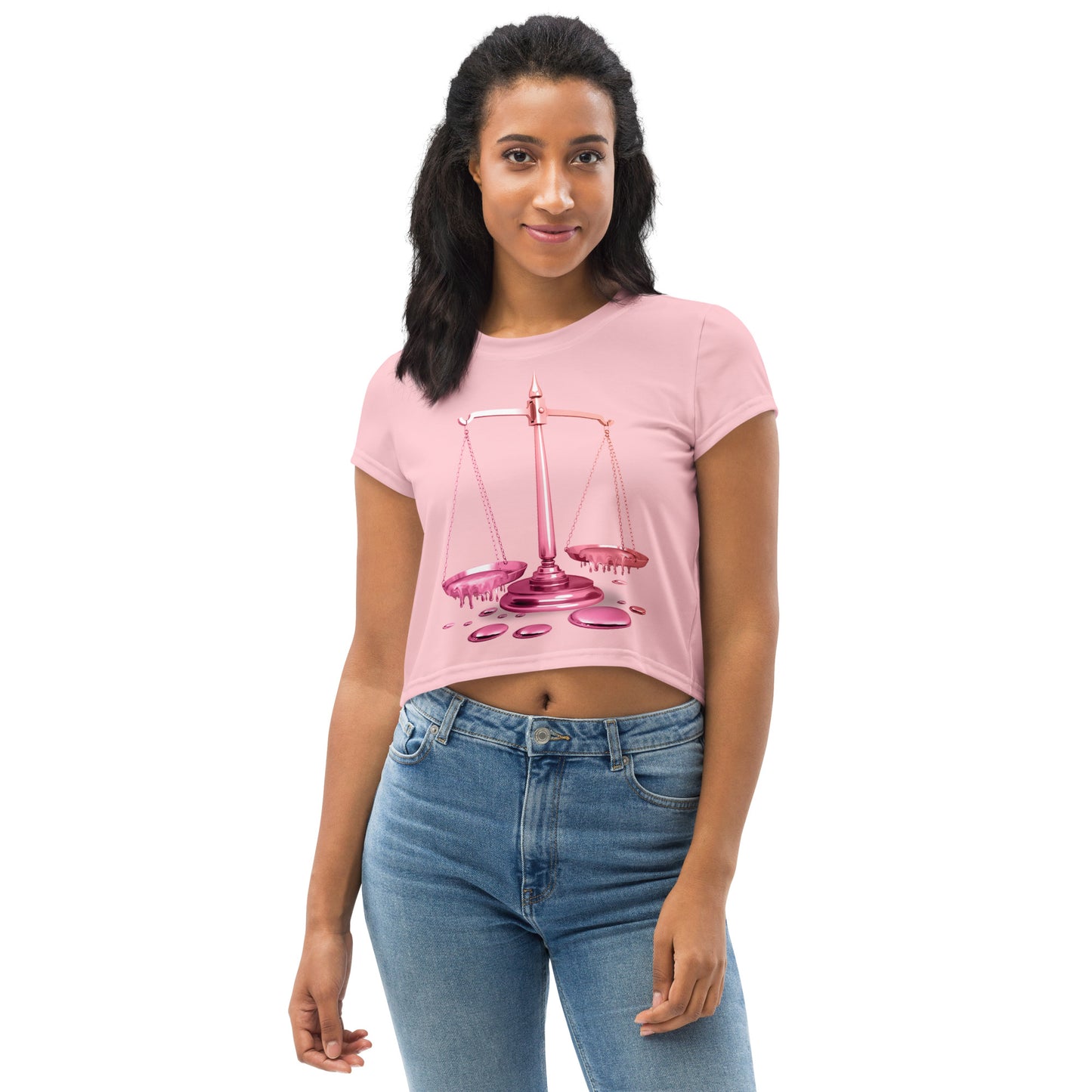 Libra (G2) All-Over Print Crop Tee