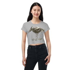 Cancer (G2) All-Over Print Crop Tee