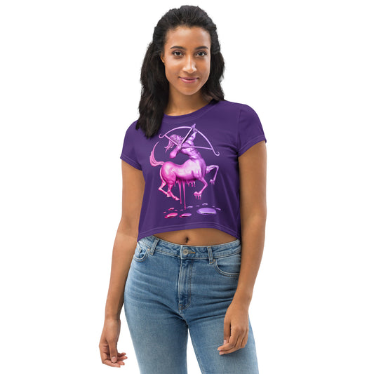 Sagittarius (G2) All-Over Print Crop Tee