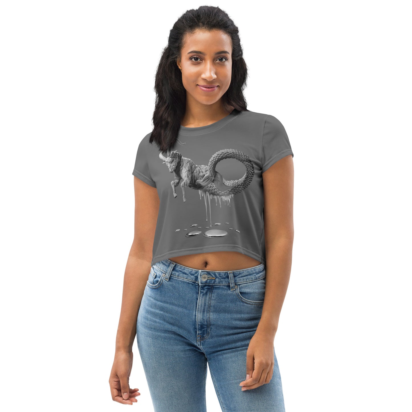 Capricorn (G2) All-Over Print Crop Tee