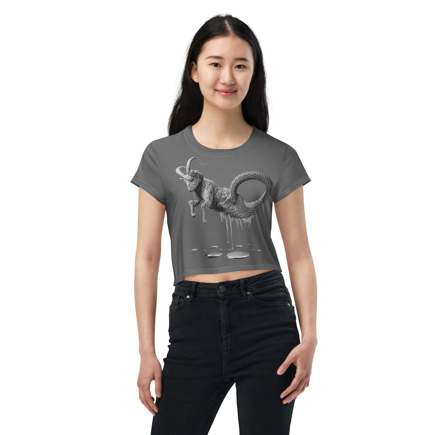 Capricorn (G2) All-Over Print Crop Tee