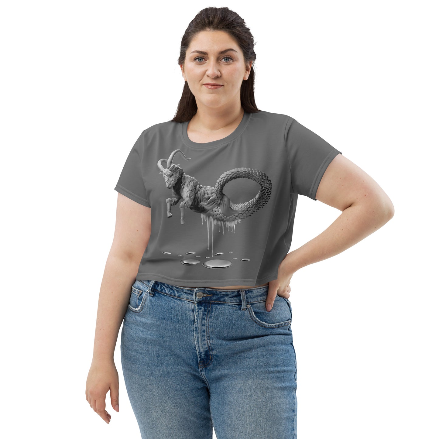 Capricorn (G2) All-Over Print Crop Tee