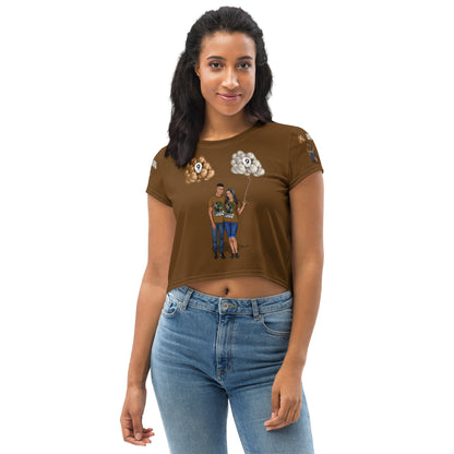 Birthday Virgo All-Over Print Crop Tee