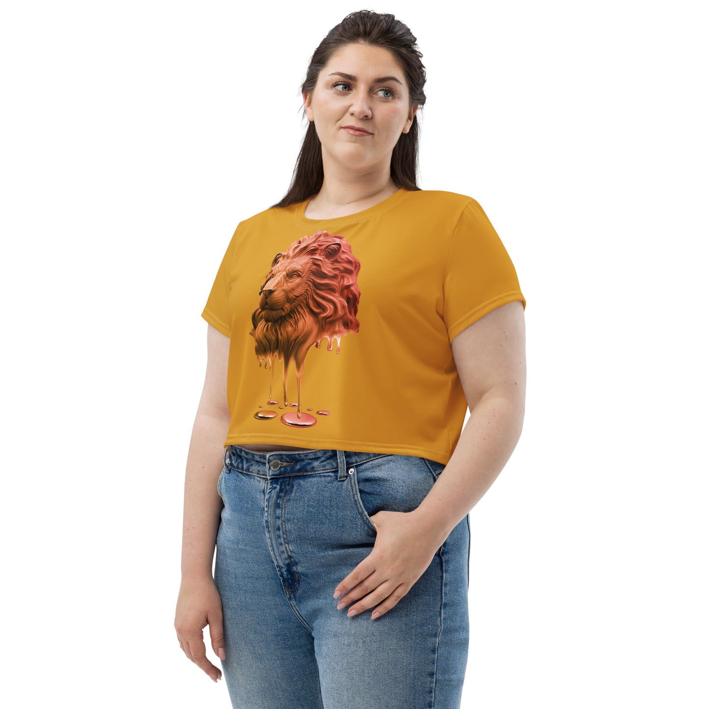 Leo (G2) All-Over Print Crop Tee