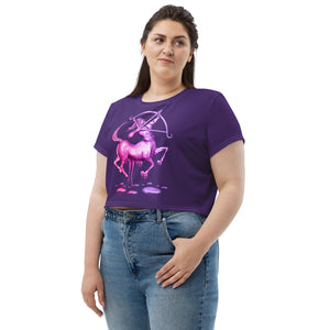 Sagittarius (G2) All-Over Print Crop Tee