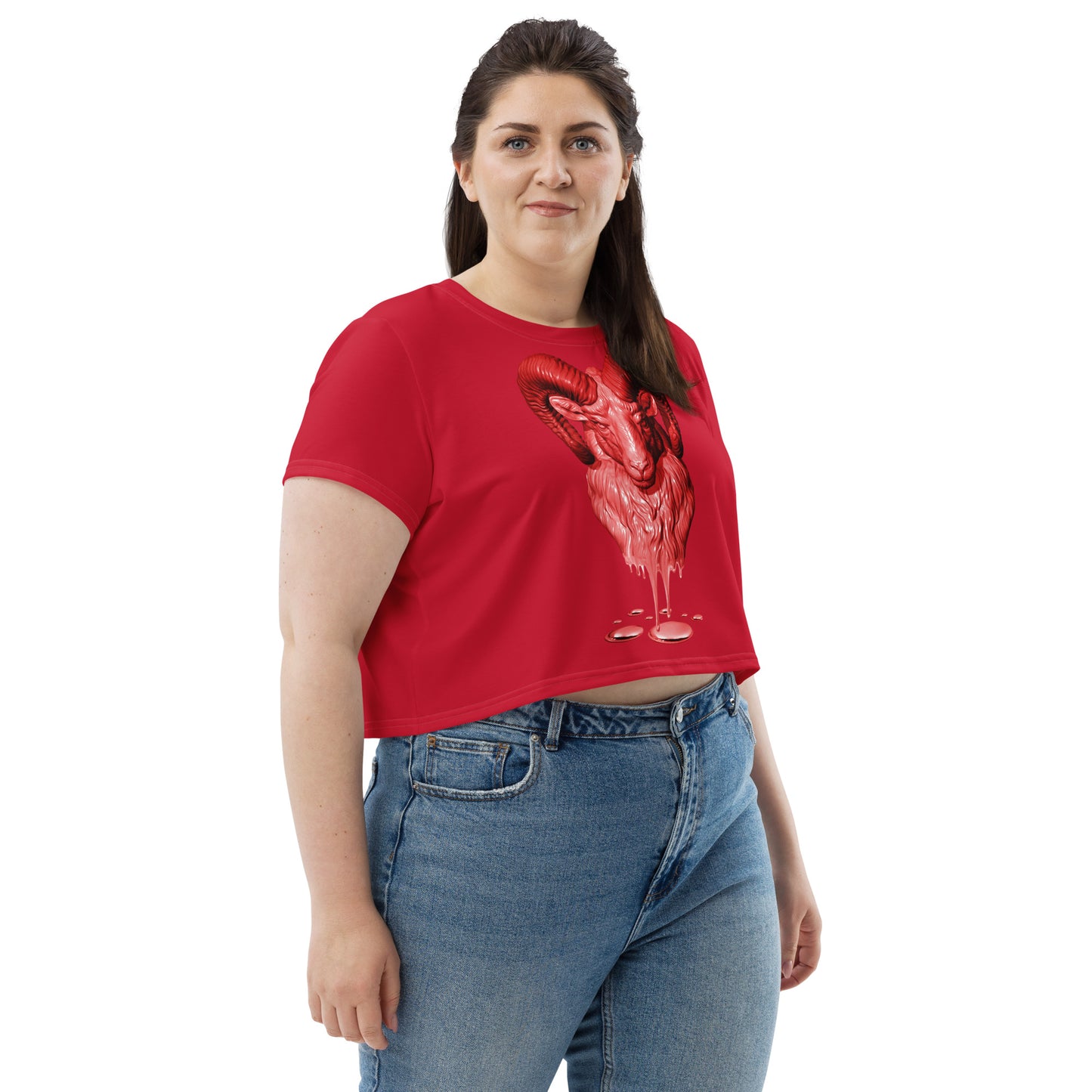 Aries (G2) All-Over Print Crop Tee