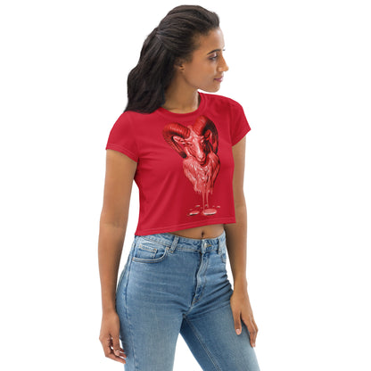 Aries (G2) All-Over Print Crop Tee