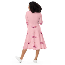 Load image into Gallery viewer, Libra (G2) All-over print long sleeve midi dress
