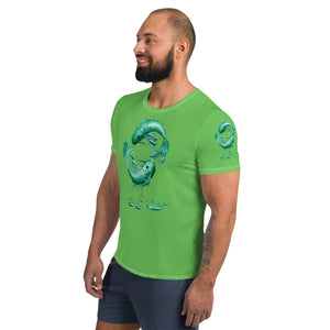 Pisces (G2) All-Over Print Men's Athletic T-shirt