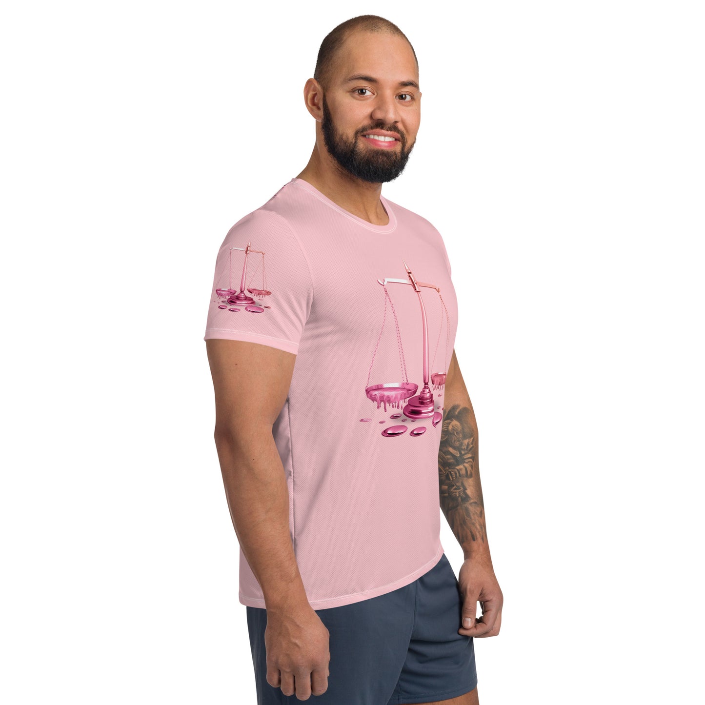 Libra (G2) All-Over Print Men's Athletic T-shirt