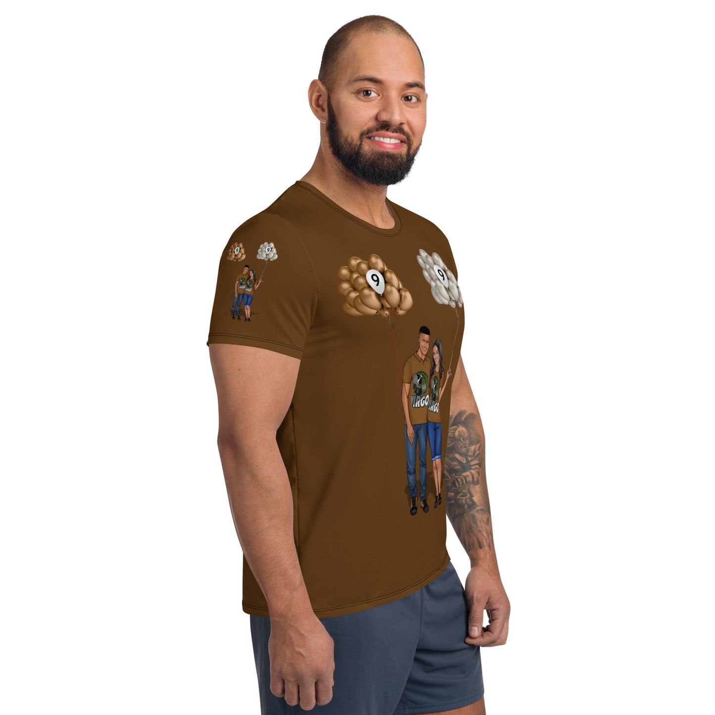 Birthday Virgo All-Over Print Men's Athletic T-shirt