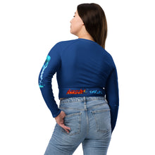 Load image into Gallery viewer, Aquarius (2G) Recycled long-sleeve crop top
