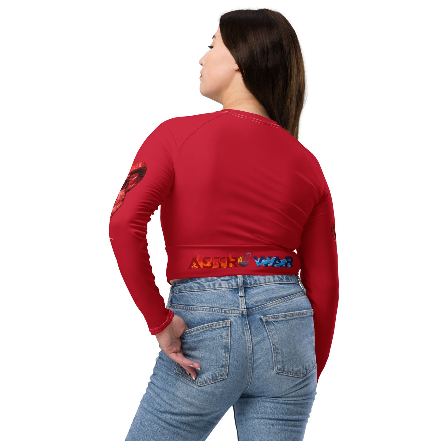 Aries (G2) Recycled long-sleeve crop top