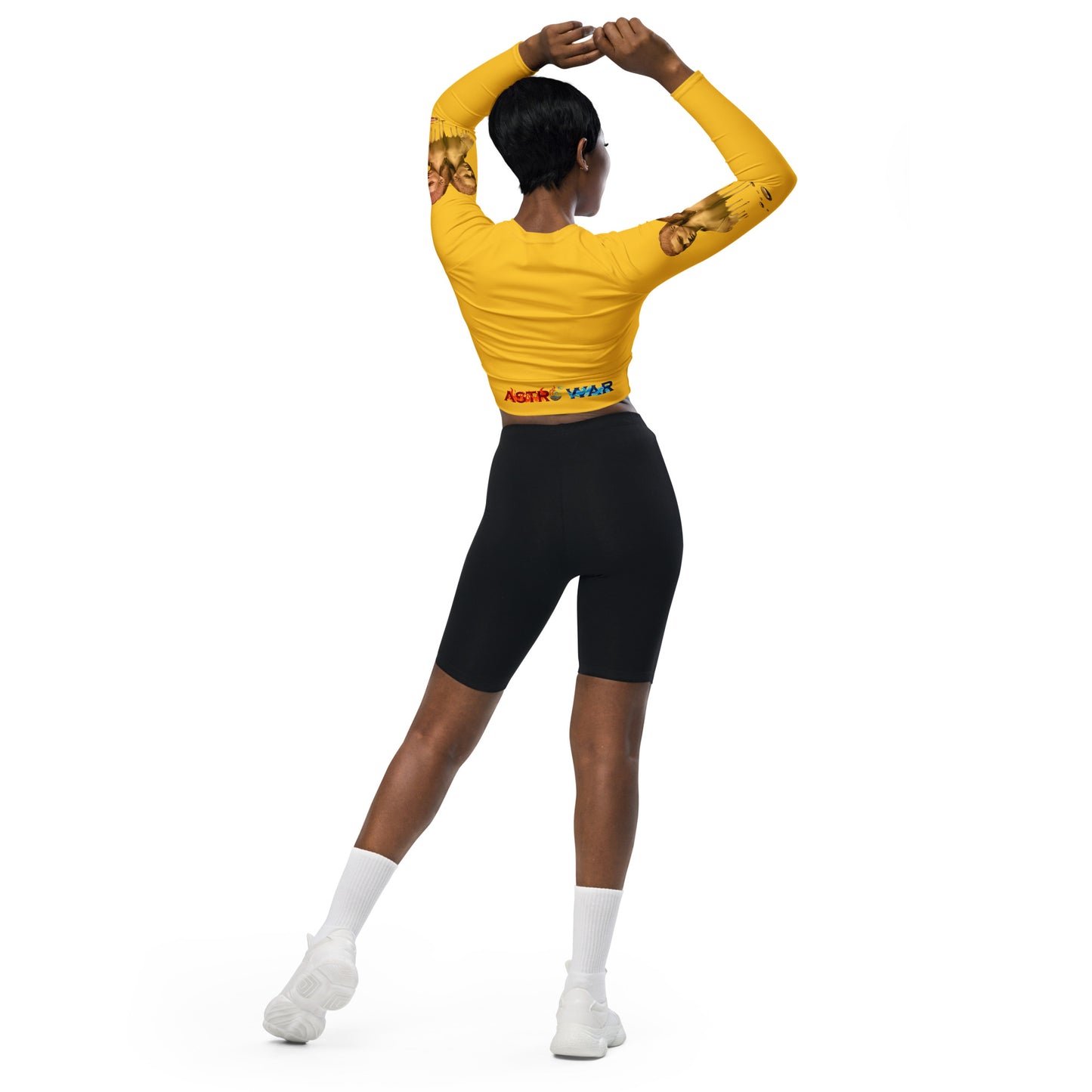 Gemini (G2) Recycled long-sleeve crop top