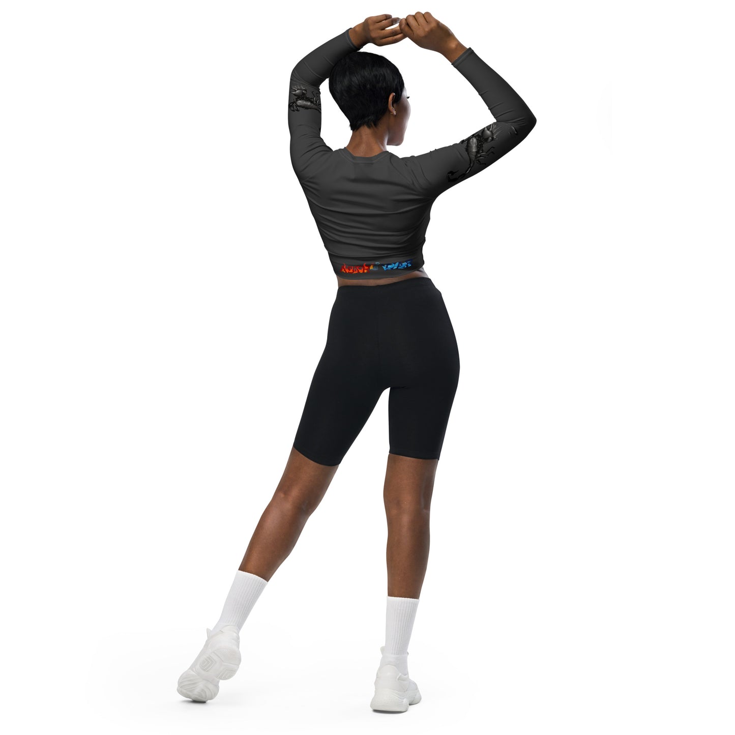 Scorpio (G2) Recycled long-sleeve crop top