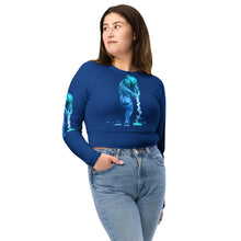 Load image into Gallery viewer, Aquarius (2G) Recycled long-sleeve crop top
