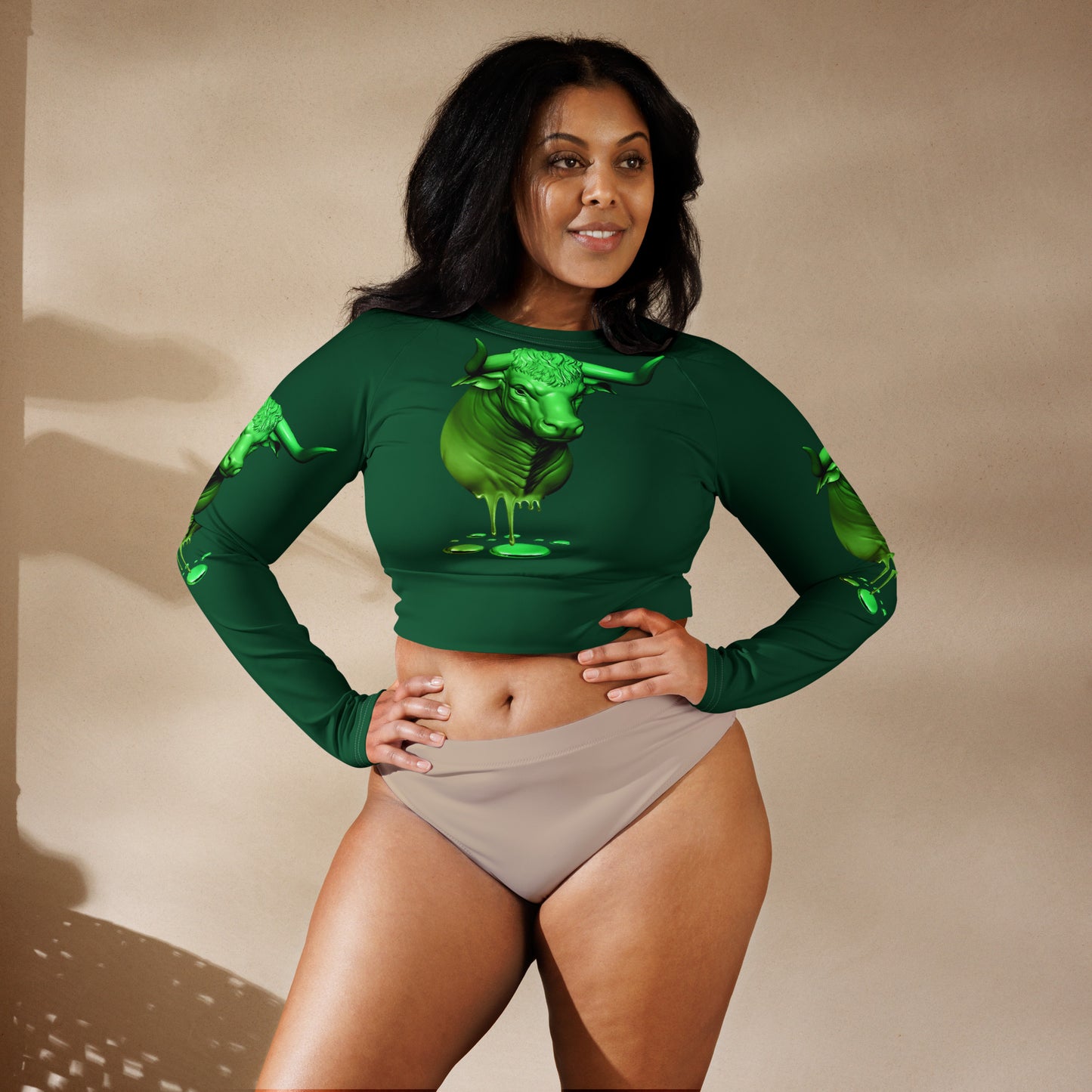 Taurus (G2) Recycled long-sleeve crop top