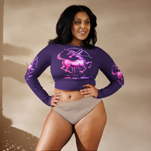 Load image into Gallery viewer, Sagittarius (G2) Recycled long-sleeve crop top
