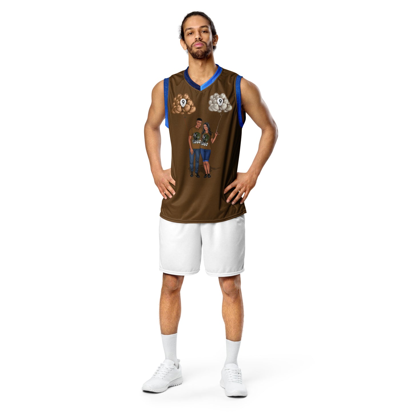 Birthday Virgo Recycled unisex basketball jersey