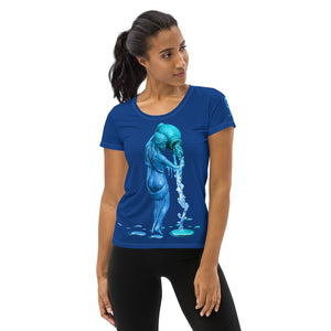 Aquarius (G2) All-Over Print Women's Athletic T-shirt