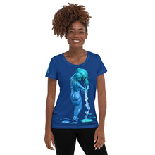 Load image into Gallery viewer, Aquarius (G2) All-Over Print Women&#39;s Athletic T-shirt
