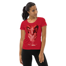 Load image into Gallery viewer, Aries (G2) All-Over Print Women&#39;s Athletic T-shirt
