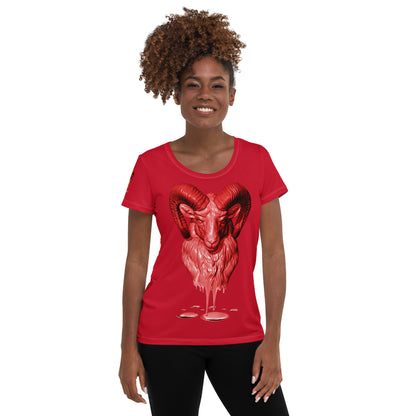 Aries (G2) All-Over Print Women's Athletic T-shirt