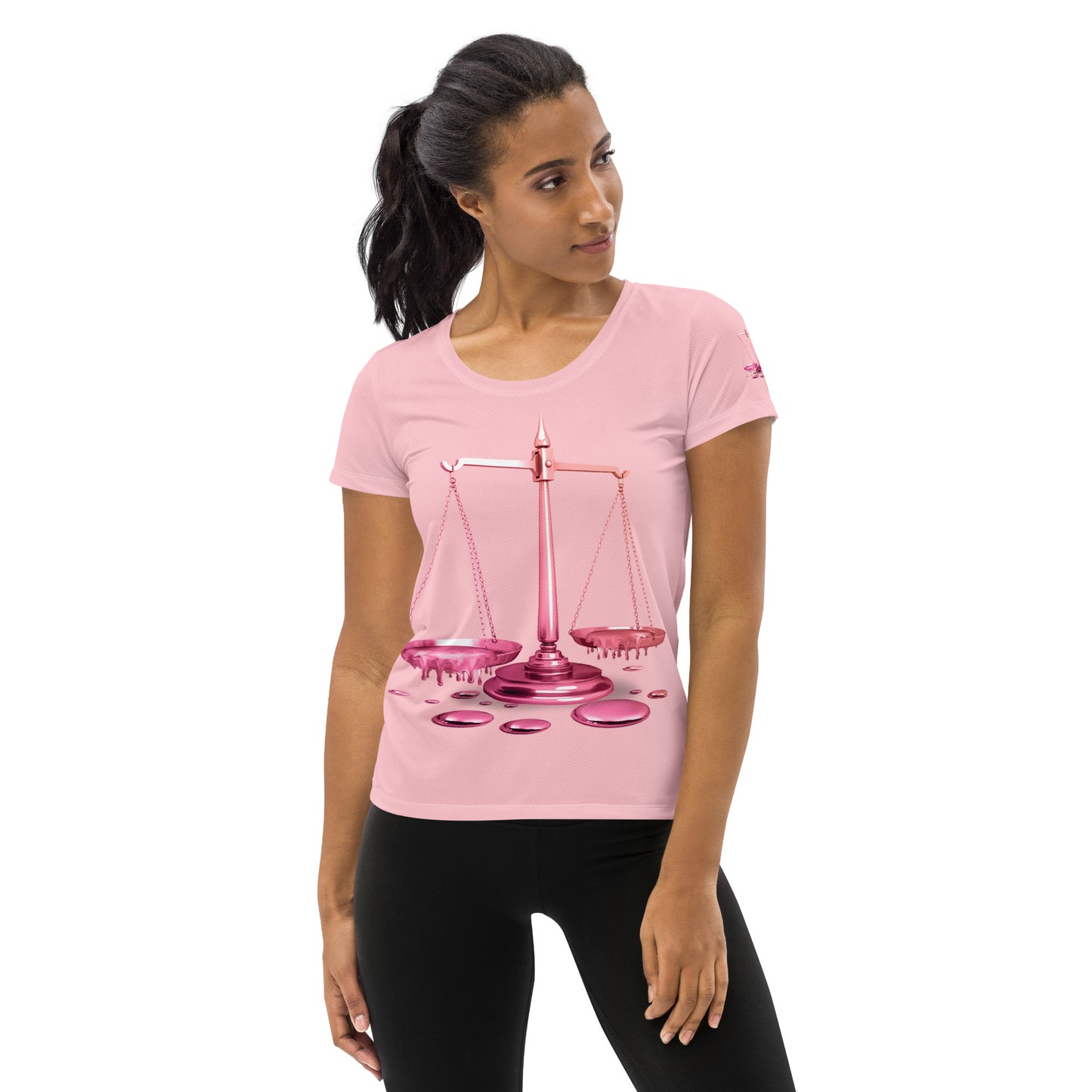 Libra (G2) All-Over Print Women's Athletic T-shirt