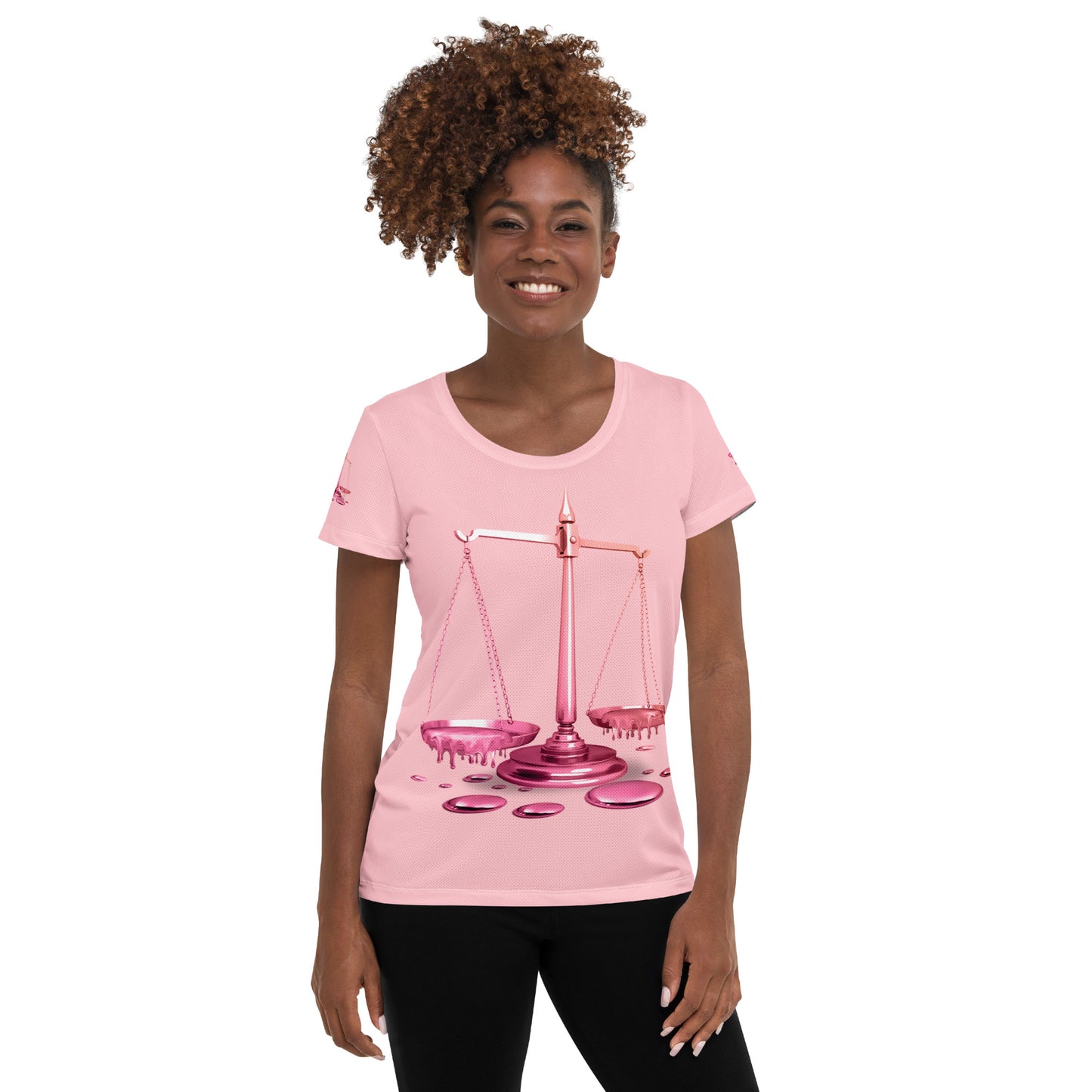 Libra (G2) All-Over Print Women's Athletic T-shirt