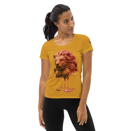 Leo (G2) All-Over Print Women's Athletic T-shirt