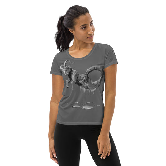 Capricorn (G2) All-Over Print Women's Athletic T-shirt