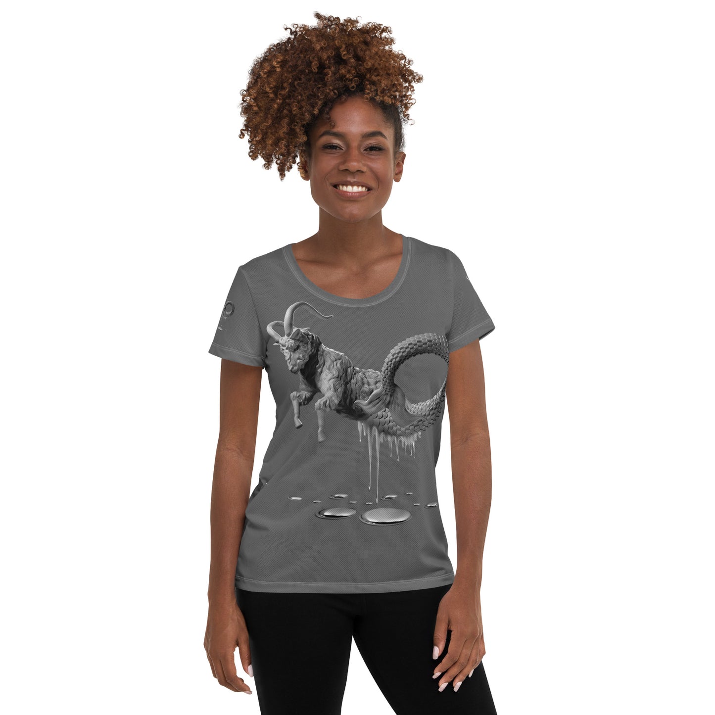 Capricorn (G2) All-Over Print Women's Athletic T-shirt