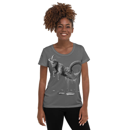 Capricorn (G2) All-Over Print Women's Athletic T-shirt